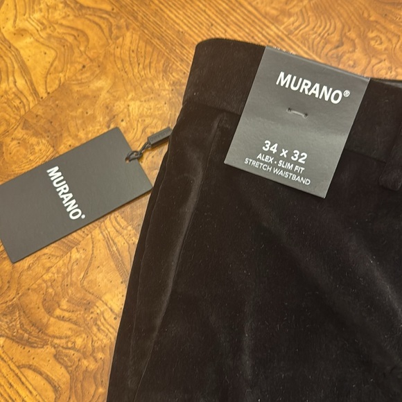 MURANO evening collection——-Black Velvet Pants - Picture 4 of 7